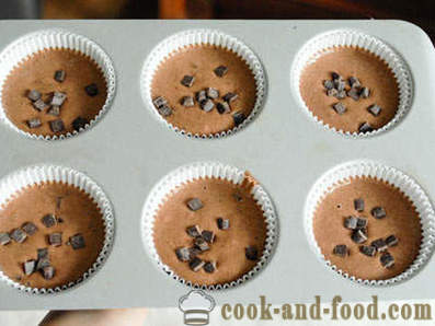 Chocolate muffins - isang hakbang-hakbang recipe