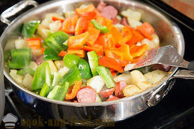 Recipe patatas na may sausage