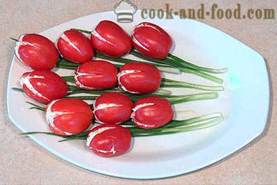 Celebratory komposisyon Tomato - tulips