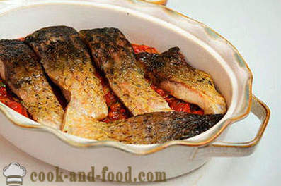 Fish bake na may gulay sa oven