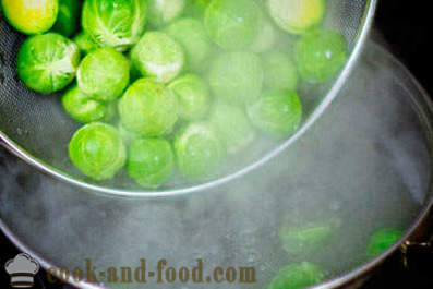 Brussels sprouts na may mushroom