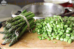 Niligis na patatas na may asparagus
