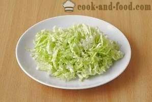 Gulay salad na may manok at Intsik repolyo