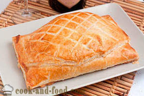 Salmon sa pastry - isang recipe litrato