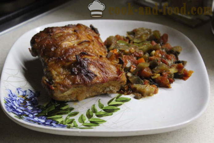 Pork sa oven, bake na may mushroom at mga gulay - kung paano maghurno masarap liyempo sa oven, ang recipe na may larawan poshagovіy