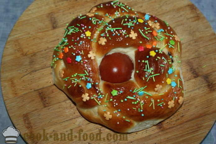 Tasty buns na may itlog Easter - kung paano gumawa ng isang masarap Easter biskwit, isang hakbang-hakbang recipe litrato