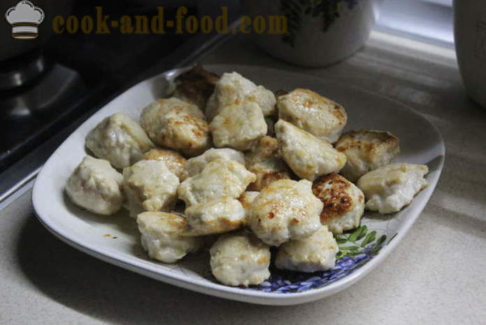 Mitboly Chicken - kung paano magluto bola-bola sa sarsa, hakbang-hakbang photo-recipe sauce mitbolov