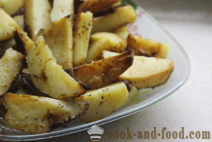 Lutong patatas na may honey at mustasa sa oven - pati na masarap magluto ng patatas sa butas, sunud-sunod na recipe na may phot