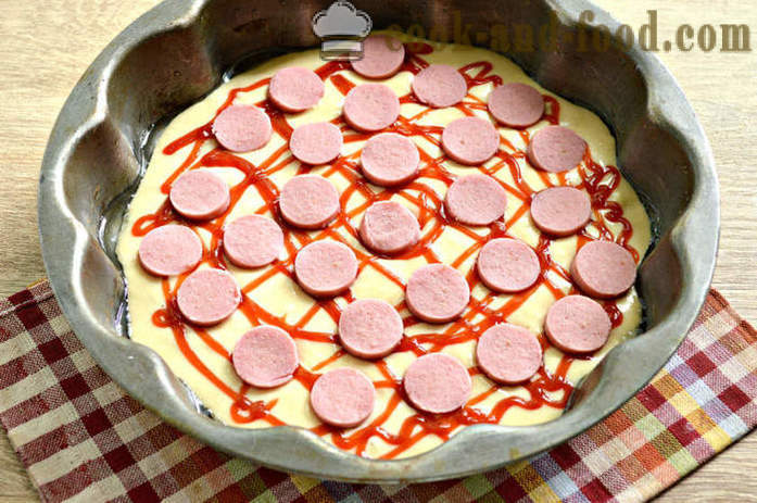 Homemade pizza sa isang batter na walang pampaalsa - kung paano upang maghanda ng isang mabilis na pizza sa pizzeria, ang isang hakbang-hakbang recipe litrato