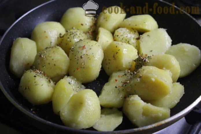 Warm kabute salad na may patatas - kung paano gumawa ng isang mainit-init na patatas salad na may mushroom, isang hakbang-hakbang recipe litrato