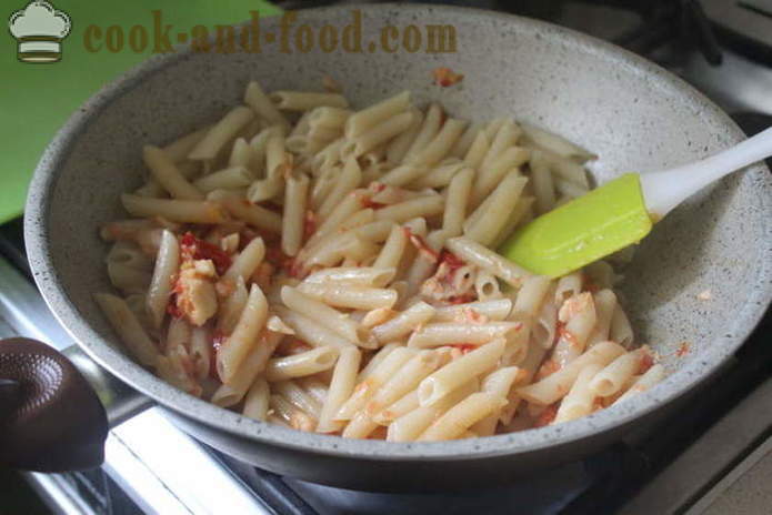 Italian pasta na may tomato at isda - kung paano magluto pasta na may isda at mga kamatis, isang hakbang-hakbang recipe litrato