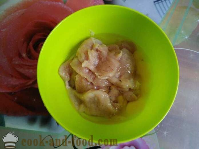 Delicious chicken chops sa isang kawali - parehong masarap magluto chops manok bubelya sa batter, na may isang hakbang-hakbang recipe litrato