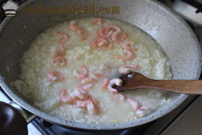 Masarap na bigas na may prawns in Thai - kung paano magluto kanin na may seafood, ang isang hakbang-hakbang recipe litrato