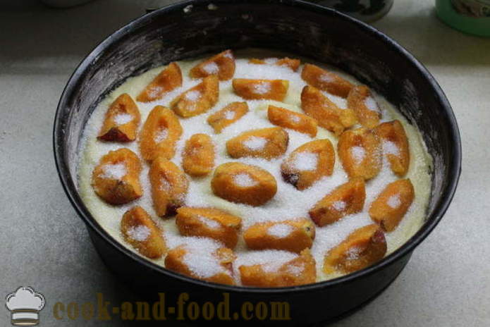 Buksan aprikot pie - kung paano maghurno aprikot cake, isang hakbang-hakbang recipe litrato