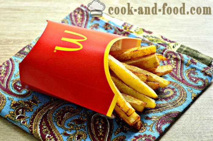 French fries sa McDonalds - kung paano magluto French fries sa pan, ang isang hakbang-hakbang recipe litrato