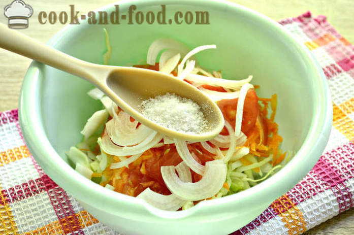 Sunud-sunod na recipe photo masarap na salad ng mga sariwang repolyo at karot - kung paano magluto ng masarap na salad ng mga batang repolyo at karot
