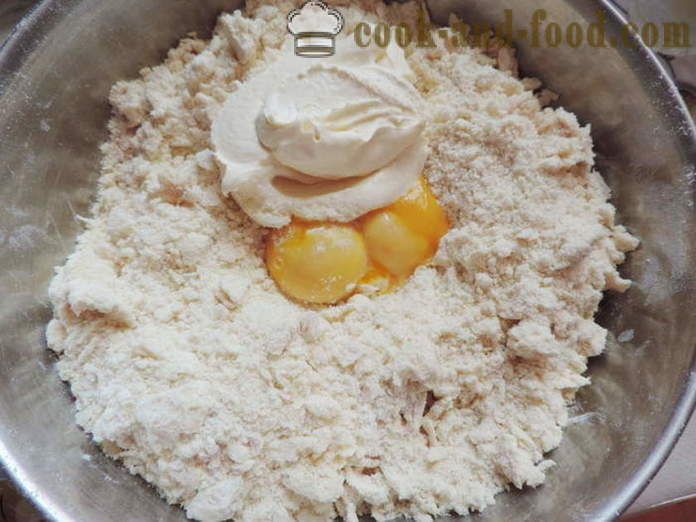 Shortbread lebadura kuwarta para sa mga pie, cake, pastry o bagels - kung paano gumawa ng sand-lebadura kuwarta, isang hakbang-hakbang recipe litrato