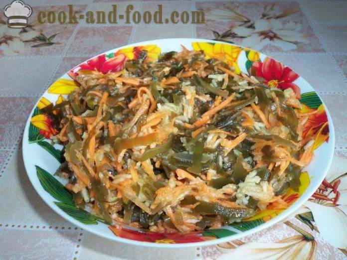 Lean simpleng salad ng seaweed - kung paano gumawa ng isang salad ng seaweed, ang isang hakbang-hakbang recipe litrato