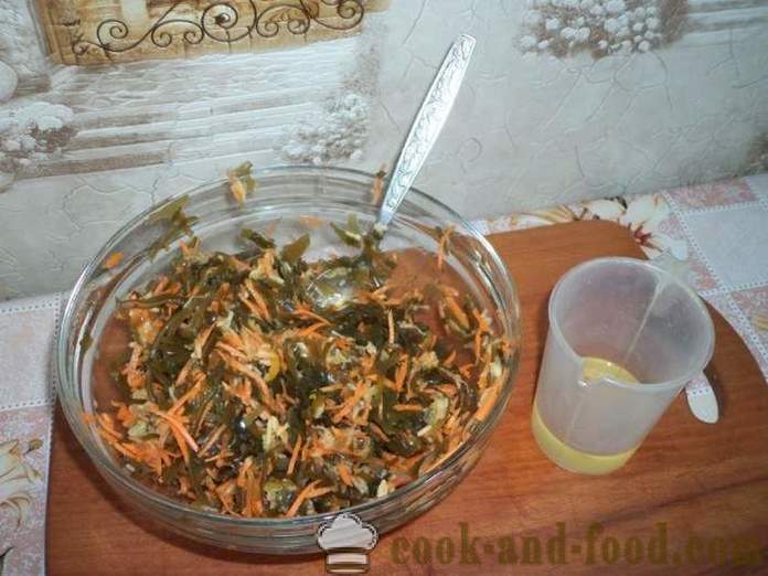 Lean simpleng salad ng seaweed - kung paano gumawa ng isang salad ng seaweed, ang isang hakbang-hakbang recipe litrato