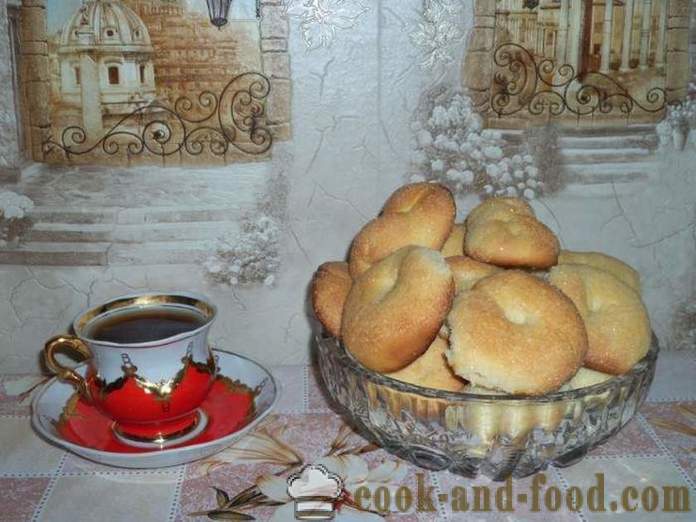 Homemade cookies sa kepe - kung paano maghurno cookies na may kepe nag-aapura, hakbang-hakbang recipe litrato