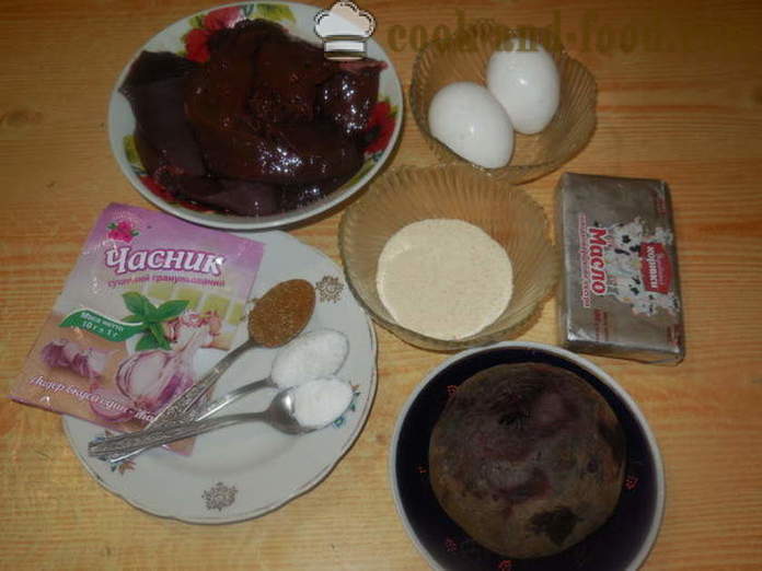 Suple karne ng baka atay - hepatic kung paano magluto isang suple sa hurno, na may isang hakbang-hakbang recipe litrato