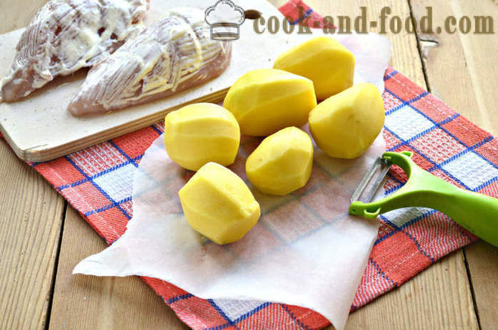 Lutong patatas na may manok at kamatis - kung paano maghurno manok sa oven na may patatas, isang hakbang-hakbang recipe litrato