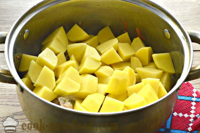 Lutong patatas na may manok - kung paano magluto ng masarap na nilagang karne ng patatas na may manok, isang hakbang-hakbang recipe litrato