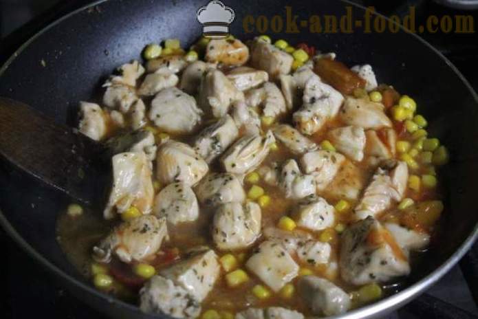 Chicken sa Chinese matamis at maasim sarsa - kung paano magluto ng manok sa Chinese, ang isang hakbang-hakbang recipe litrato
