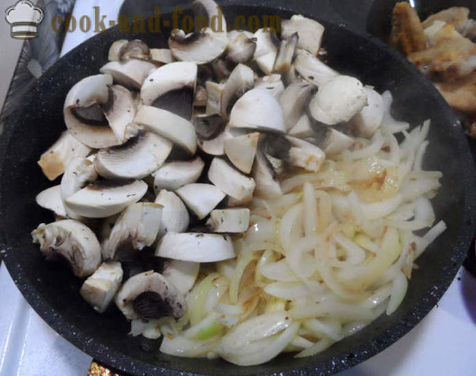 Tasty inihaw na may patatas sa oven - kung paano magluto ng inihaw na may patatas, karne at mushroom, isang hakbang-hakbang recipe litrato