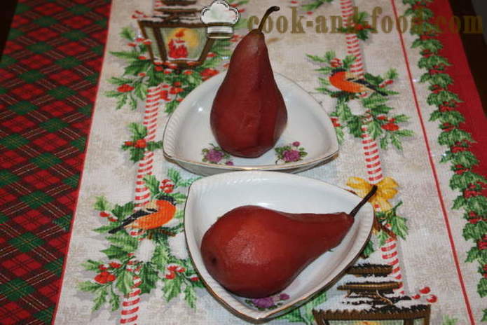 Pear mulled red dry wine - kung paano magluto ng mulled alak sa bahay, hakbang-hakbang recipe litrato