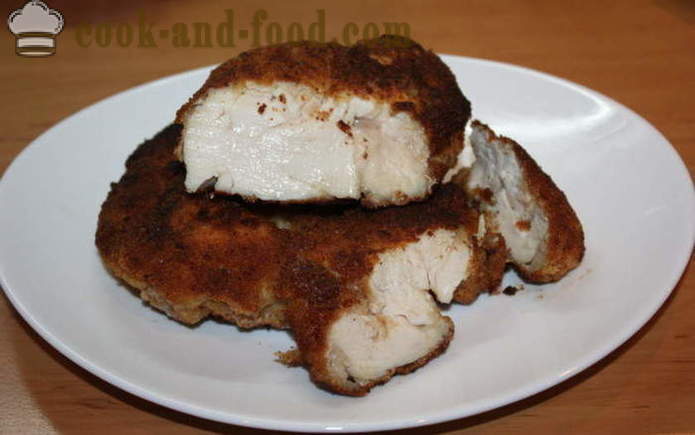 Delicious chicken fillet sa humampas - kung paano gumawa ng isang manok tanggalan ng buto sa humampas, na may isang hakbang-hakbang recipe litrato