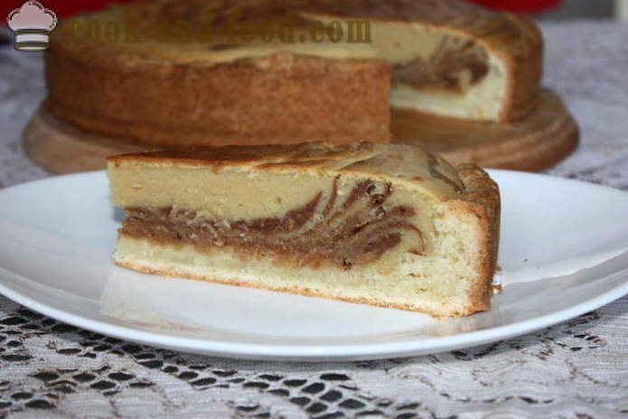 Home-made cake zebra sa Italyano - kung paano gumawa ng isang cake Zebra, sunud-sunod na recipe litrato