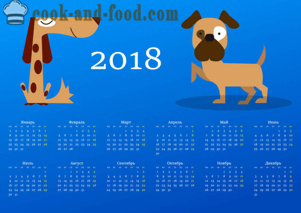 Calendar 2018 - Taon ng Aso sa eastern kalendaryo:-download ang libreng Christmas kalendaryo na may aso at mga tuta.