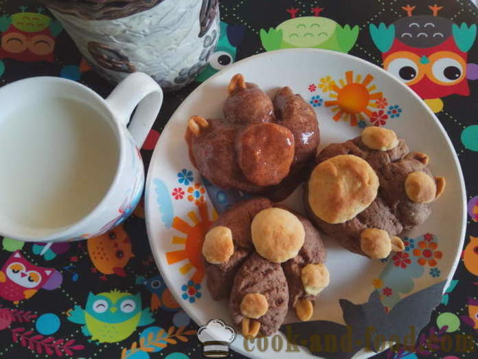 Chocolate gingerbread para sa Halloween - kung paano gumawa ng mga cookies para sa Halloween sa kanyang mga kamay, hakbang-hakbang recipe litrato
