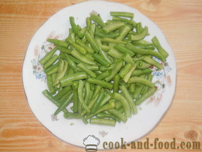 Green beans sa isang pan - kung paano magluto ng masarap na green beans, isang hakbang-hakbang recipe litrato