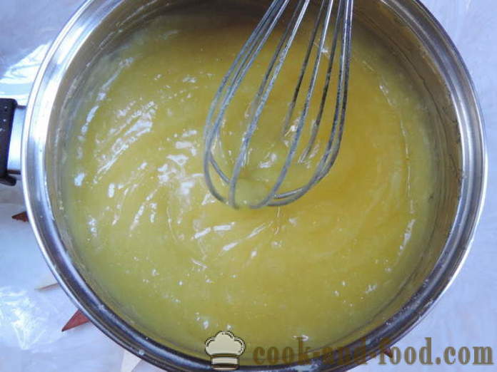 Lemon letseplan na may almirol - kung paano magluto homemade custard na may lemon, na may isang hakbang-hakbang recipe litrato