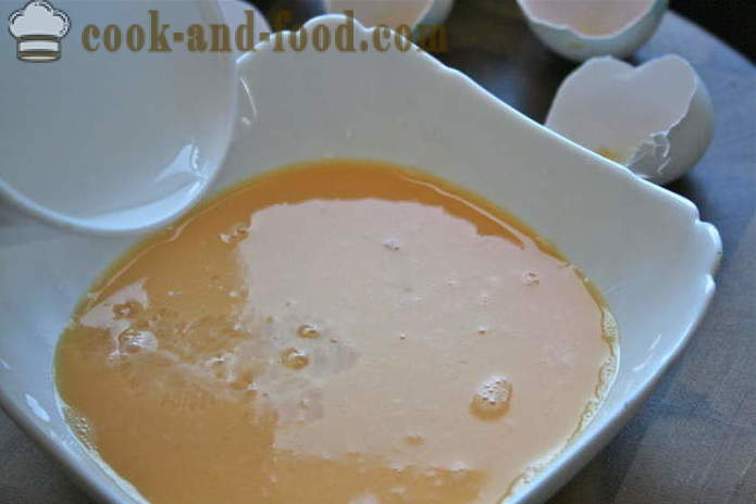 Omletnye pancake - kung paano gumawa ng isang Japanese torta, ang isang hakbang-hakbang recipe litrato