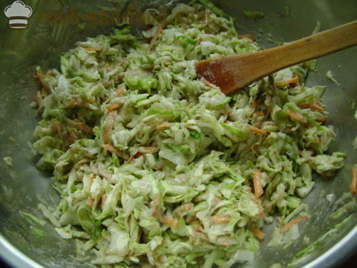 Vegetable cutlets mula sa mga batang repolyo at pipino - kung paano magluto cutlets ng mga batang repolyo at pipino, na may isang hakbang-hakbang recipe litrato