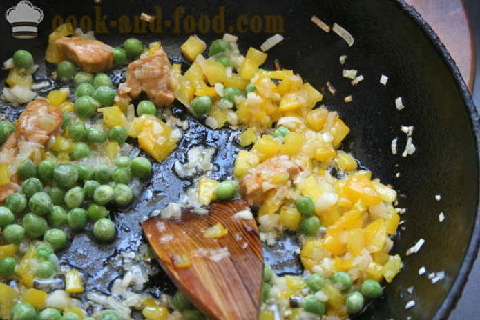 Classic paella na may manok at pagkaing-dagat - kung paano gumawa ng paella sa bahay, hakbang-hakbang recipe litrato