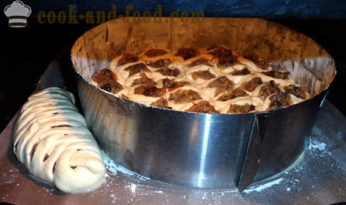 Yeast cake Honeycomb - kung paano maghurno isang cake mula sa lebadura kuwarta, isang hakbang-hakbang recipe litrato