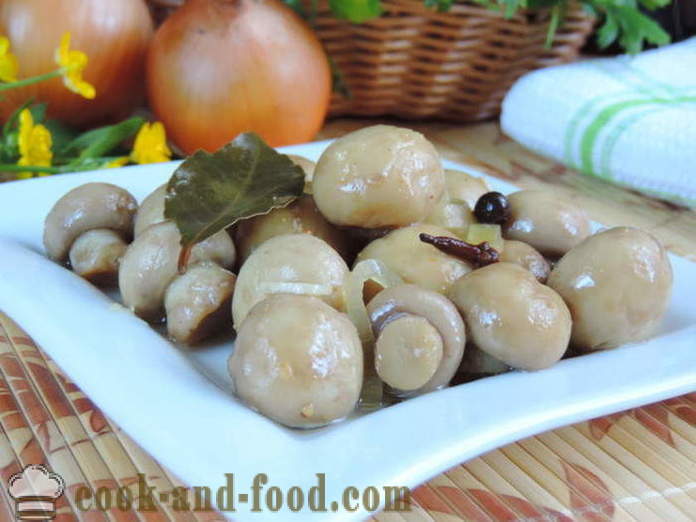 Pickle mushroom mabilis - kung paano magluto inatsara mushroom sa bahay, hakbang-hakbang recipe litrato
