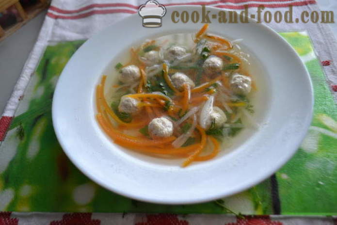 Korean na sopas na may noodles at meatballs - kung paano magluto Korean sopas recipe na may mga larawan poshagovіy