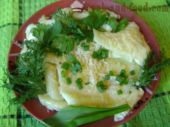 Omelette na may pasta sa isang pan - kung paano magluto ng omelette na may pasta, keso at paminta, na may isang hakbang-hakbang recipe litrato