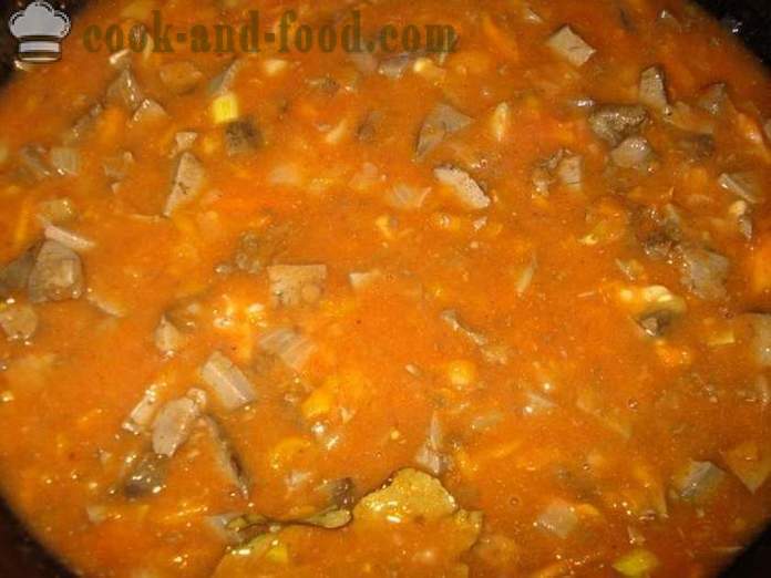 Simple atay sauce - kung paano gumawa ng gravy sa atay, isang hakbang-hakbang recipe litrato