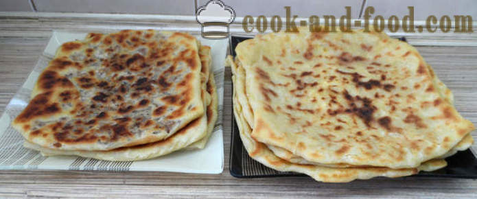 Gozleme Turkish tinapay na may karne o keso, gulay at patatas - kung paano magluto Turkish bread roll, isang hakbang-hakbang recipe litrato