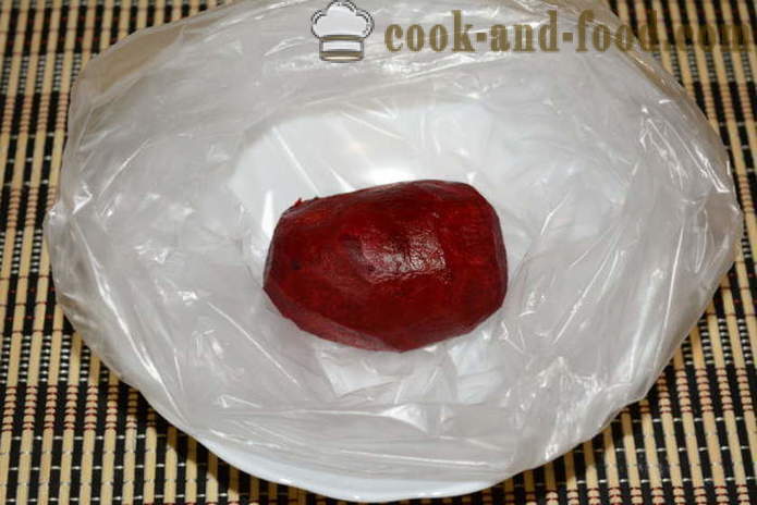 Beets sa isang microwave sa pakete - kung paano magluto ang beets sa microwave mabilis, hakbang-hakbang recipe litrato