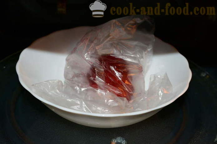 Beets sa isang microwave sa pakete - kung paano magluto ang beets sa microwave mabilis, hakbang-hakbang recipe litrato