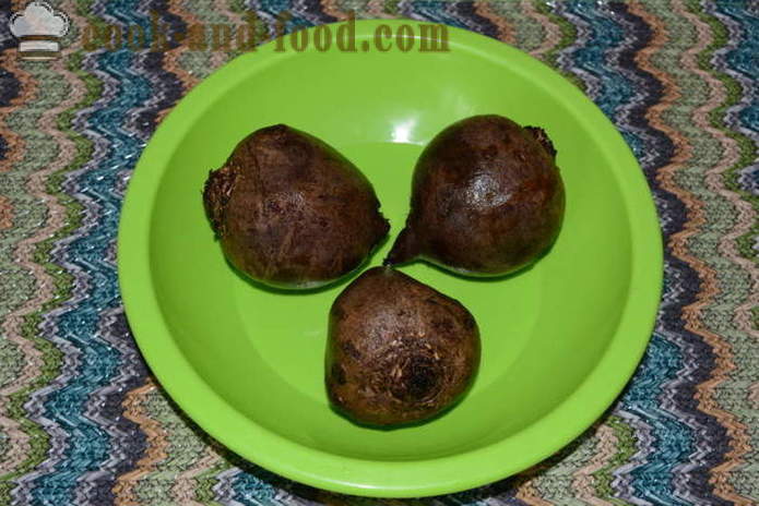 Tasty pinakuluang beets para sa salad o letsugas sa isang palayok - kung paano magluto beets kabuuan, hakbang-hakbang recipe litrato