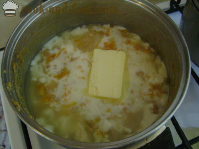 Oatmeal porridge ng buong haspe sa gatas - kung paano magluto ng masarap na oatmeal beans sa gatas, na may isang hakbang-hakbang recipe litrato