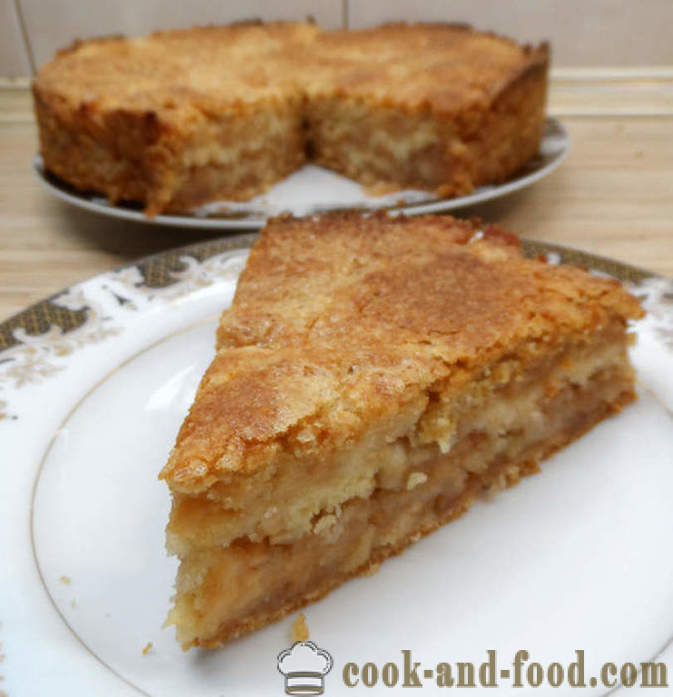 Pinakamadaling apple pie - kung paano gumawa ng apple pie sa oven, na may isang hakbang-hakbang recipe litrato